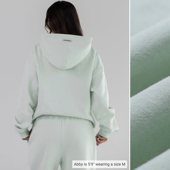 Lounge in Style Mint Hoodie- EUC- ONLY WORE OBCE - Picture 1 of 10